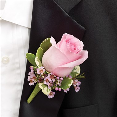 Pink Boutonniere